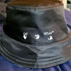 Off White Reversible Scribble Bucket Hat